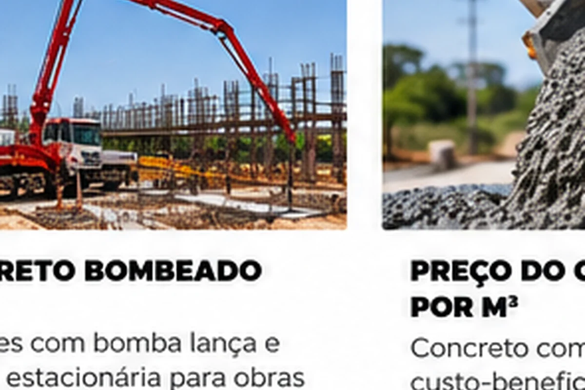 Concreto bombeado em Taguatinga